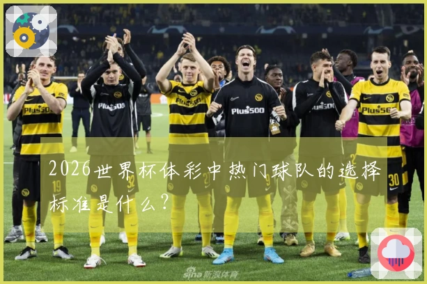 2026世界杯体彩中热门球队的选择标准是什么？
