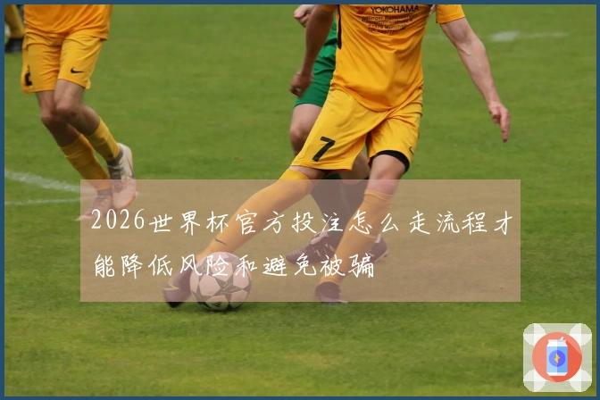 2026世界杯官方投注怎么走流程才能降低风险和避免被骗