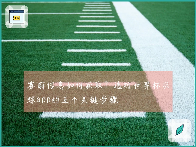 赛前信息如何获取？选对世界杯买球app的五个关键步骤