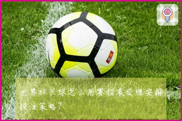 世界杯买球怎么用赛程表合理安排投注策略？